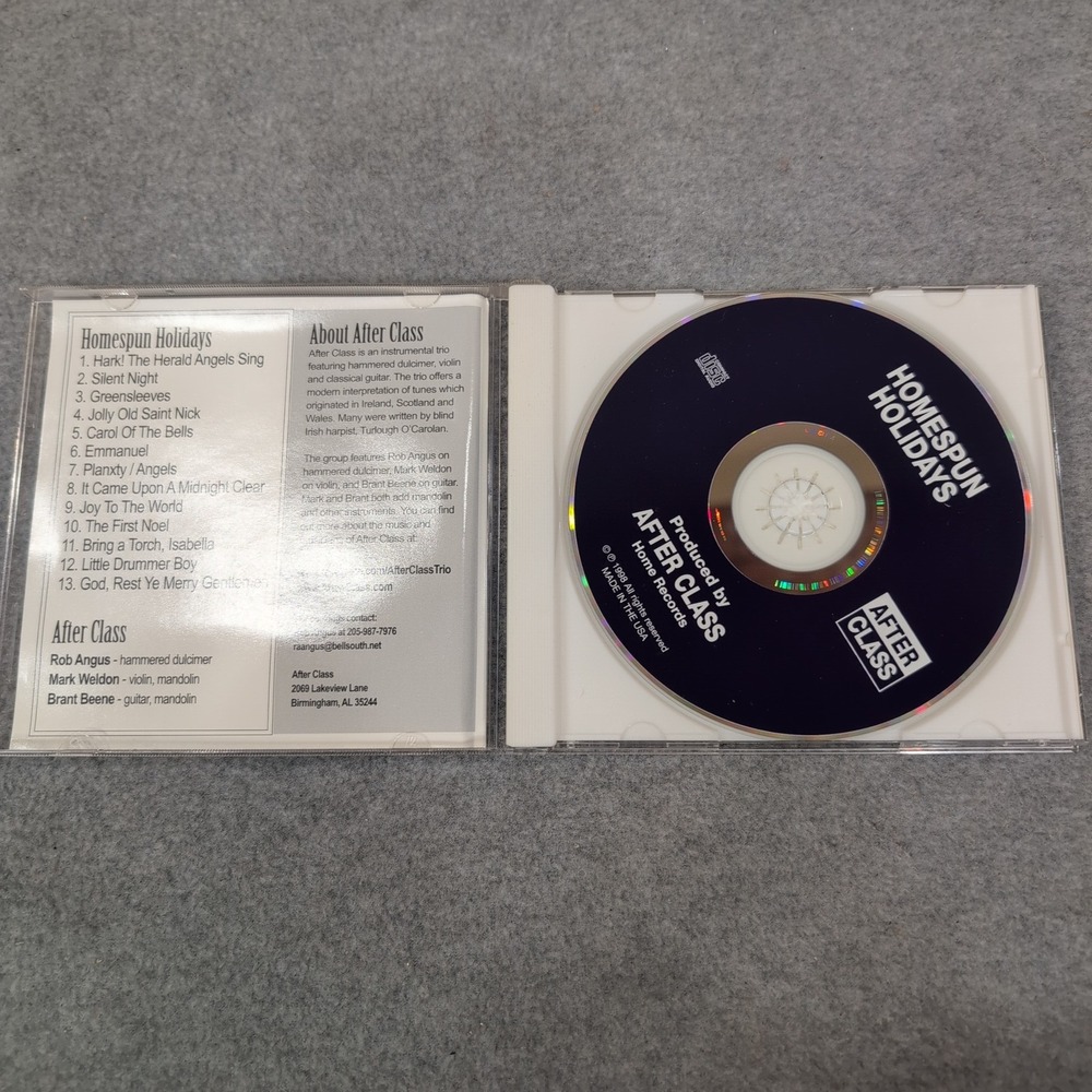 After Class Homespun Holidays CD‎ Instrumental Guitar Hammered Dulcimer 1998 - Picture 3 of 4
